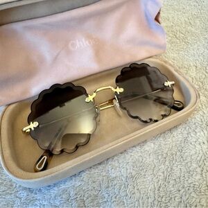 Chloe Rosie Round Sunglasses